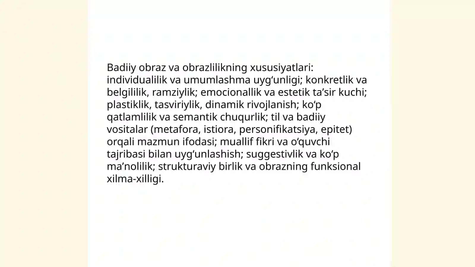 Badiiy obraz va obrazlilik 4