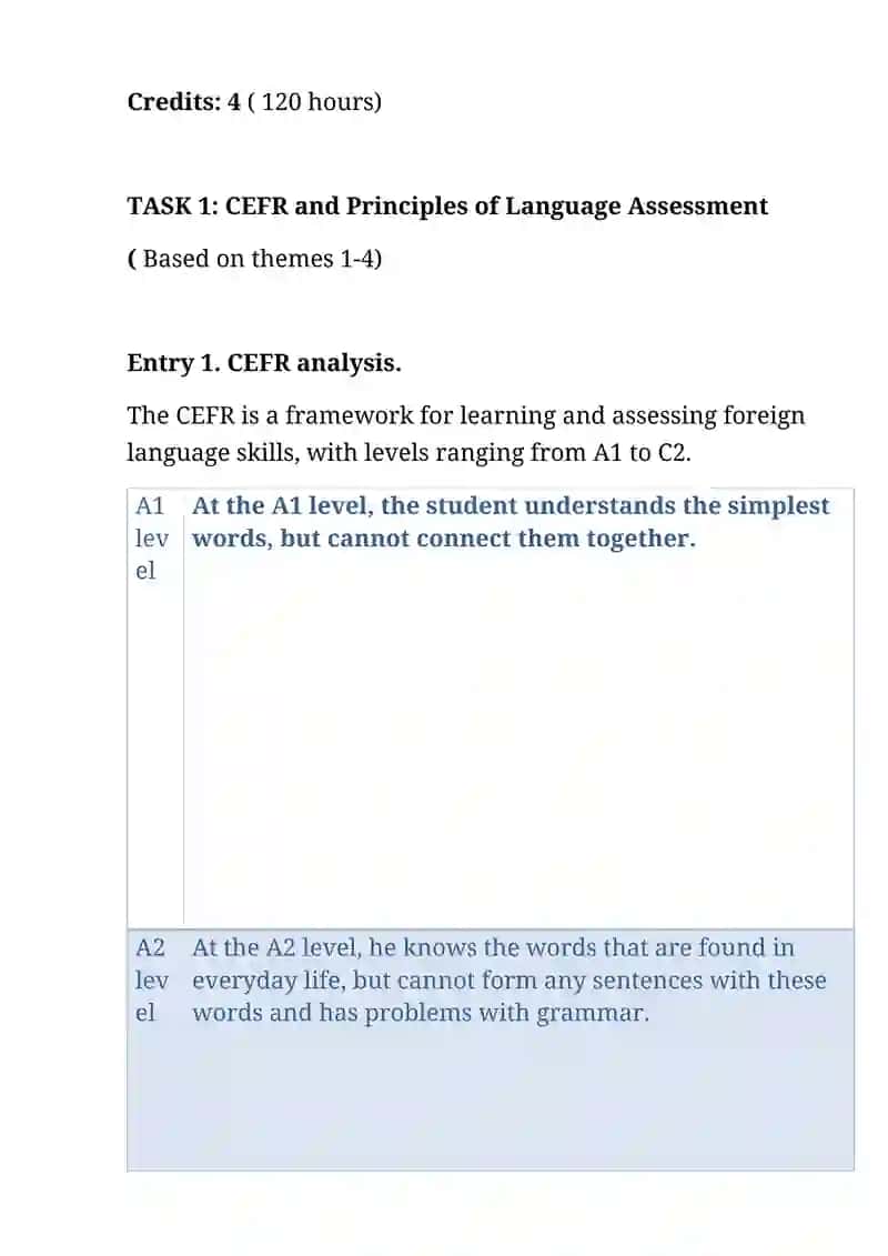 International Standards for Teaching and Assessing English 4