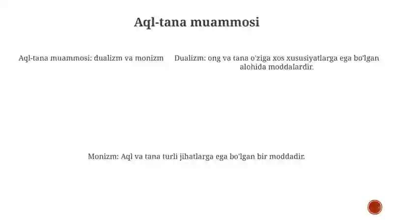 Dualizm Va Monizm Nuqtai Nazaridan Yondashuv 4