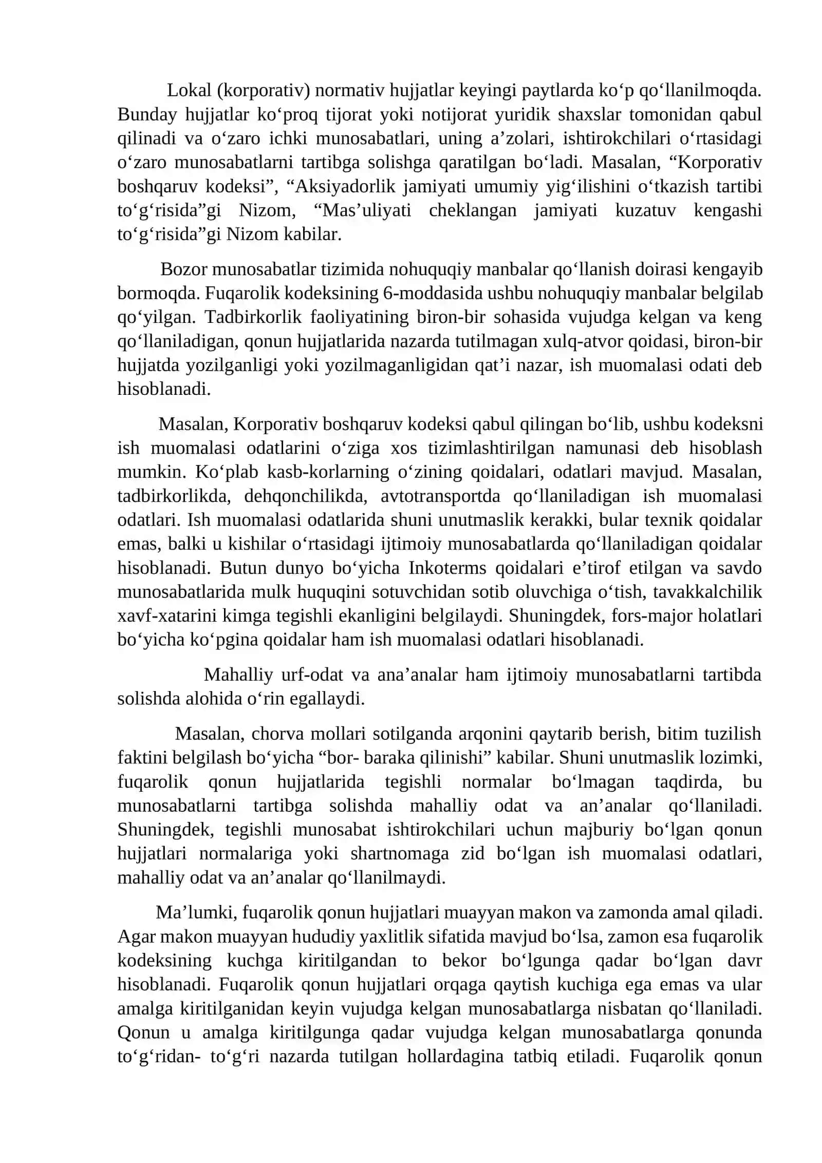 Fuqarolik huquqining manbalari 4