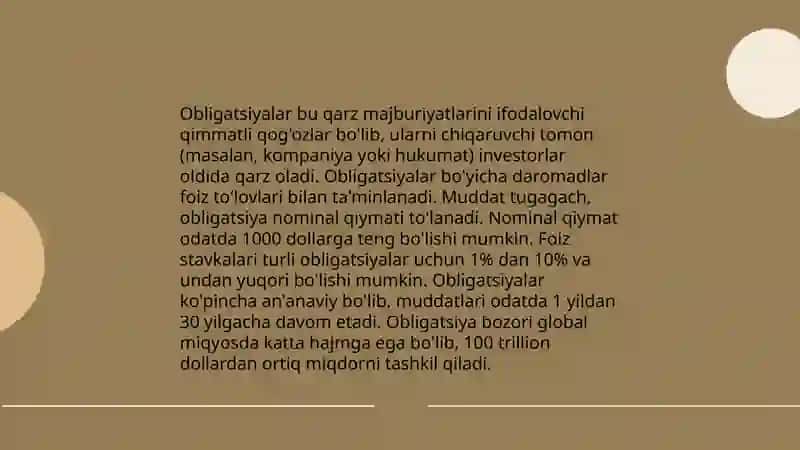 Qimmatli qog'ozlar turlari 4