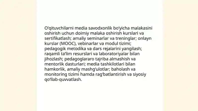 Media savodxonlikni rivojlantirishning yoʻllari 4