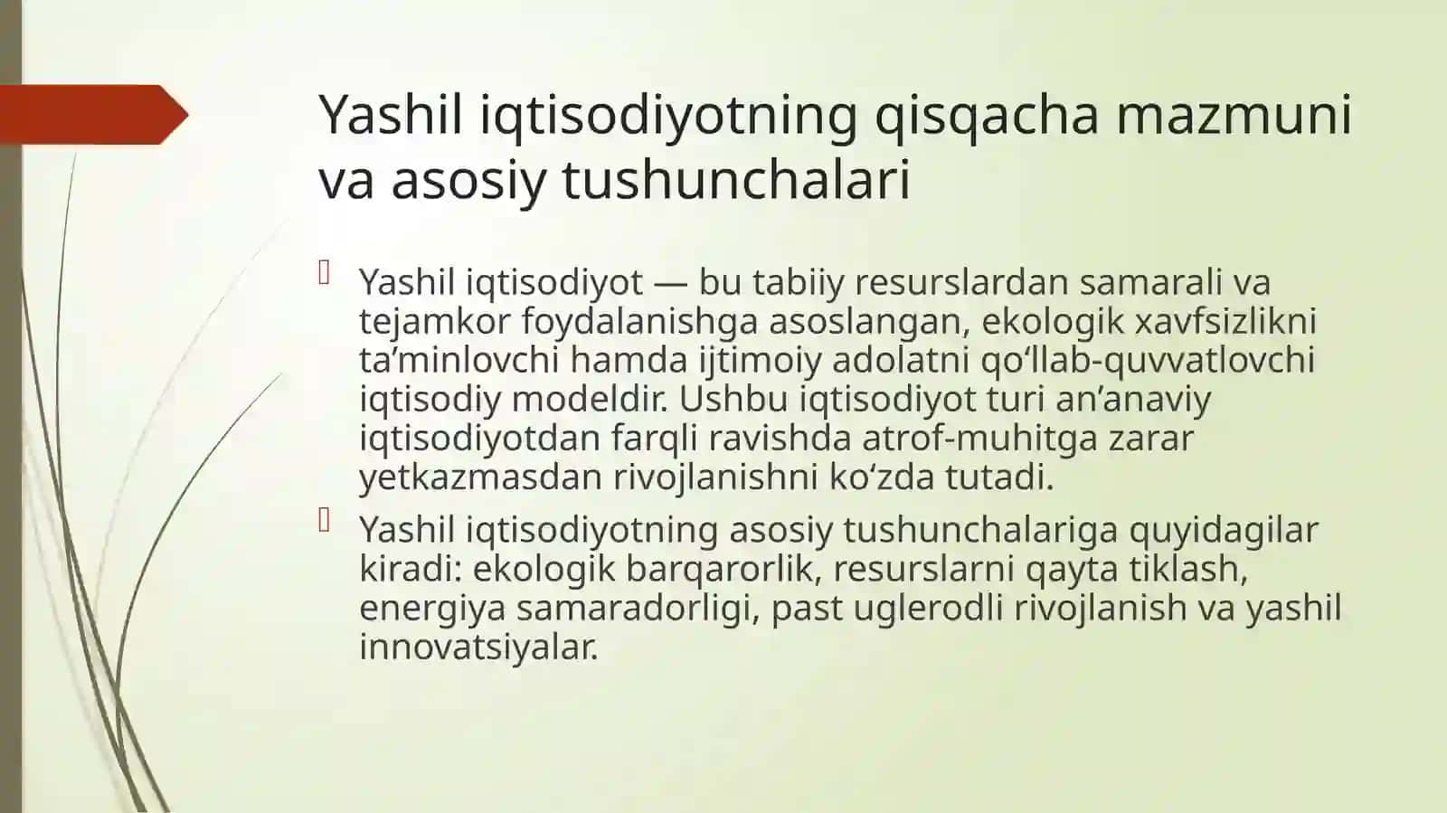 Yashil Iqtisodiyot 4