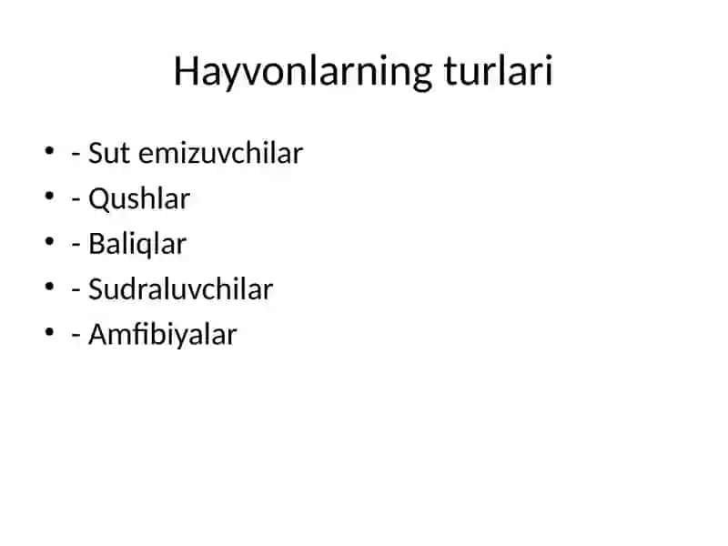 Hayvonlar haqida 4