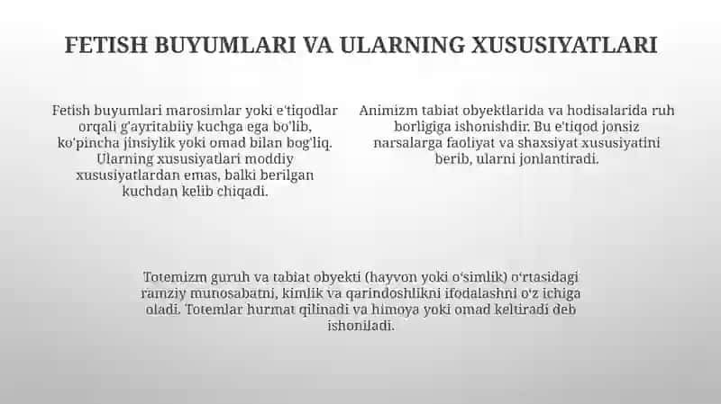 Totemizm animizm fetishizm 4
