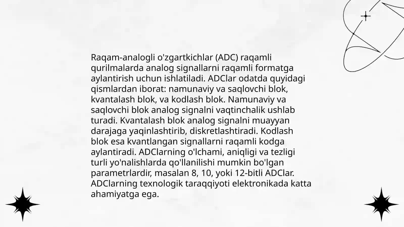 Analog-raqamli o'zgarishlar jarayoni 4