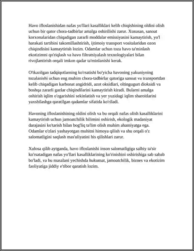 EKOLOGIYANING INSON SALOMATLIGIGA TA'SIRI 4