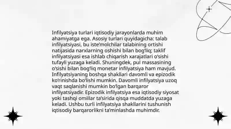 Infilyatsiya uning ma’nosi va oldini olish choralari 4