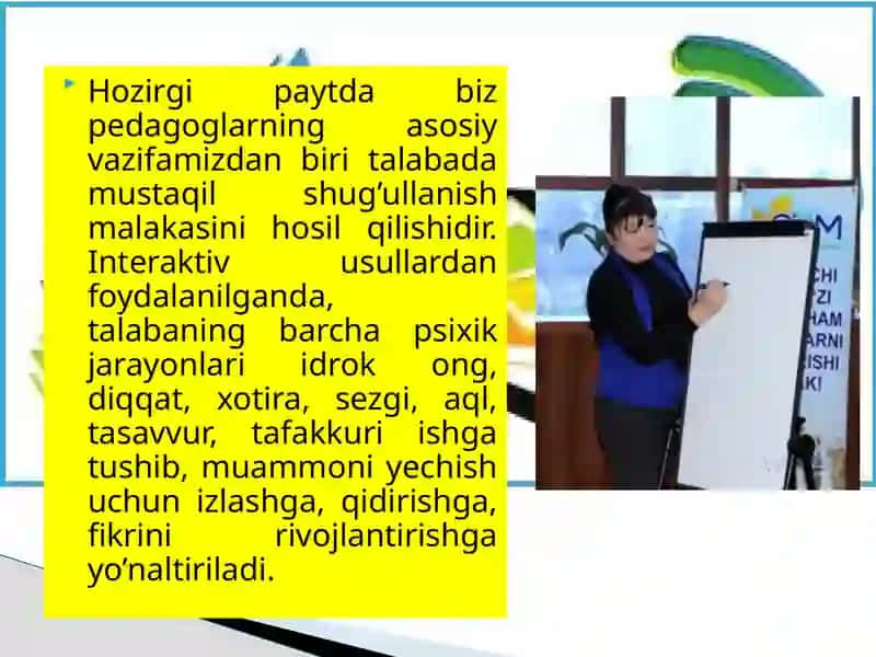 Interfaol metodlar va ularning tasnifi 4