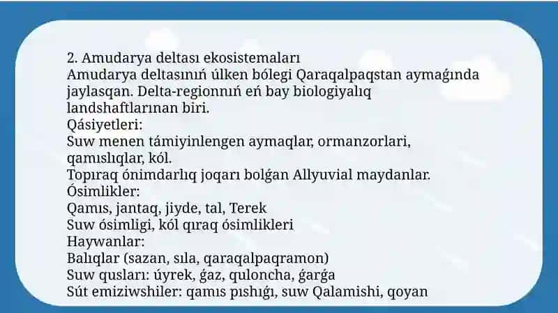 Qaraqalpaqstandiń tábiyiy ekosistemaları 4