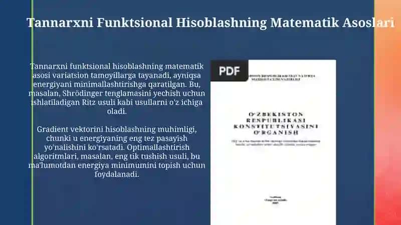 Tannarxni funksional Kalkulyatsiya qilish 4