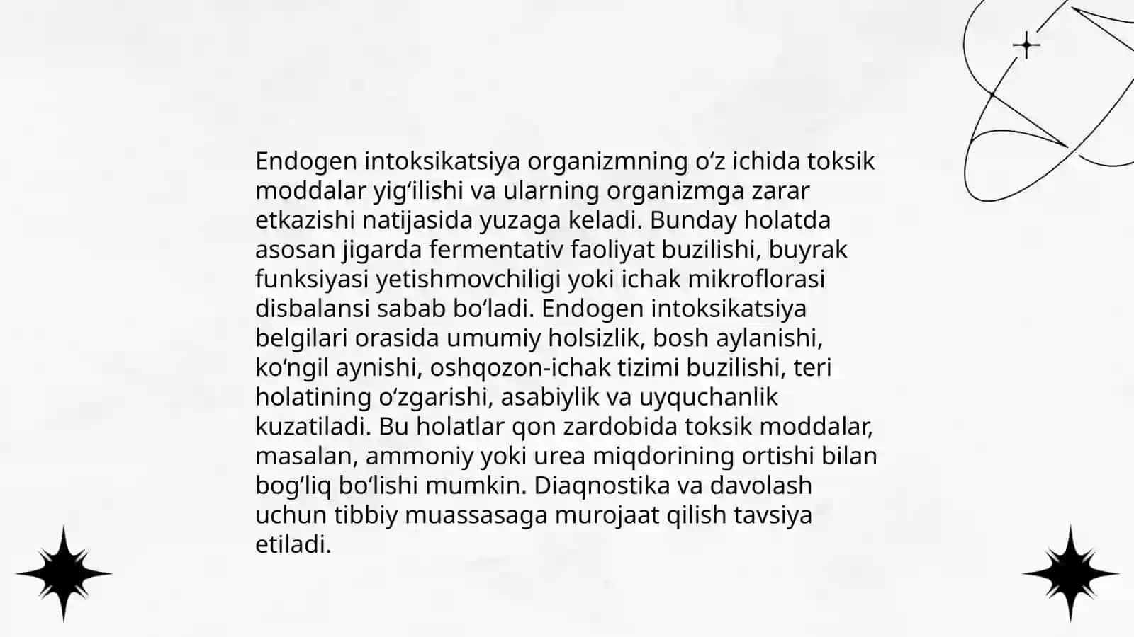 Oʻtkir endogen intoksikatsiya sabablari 4