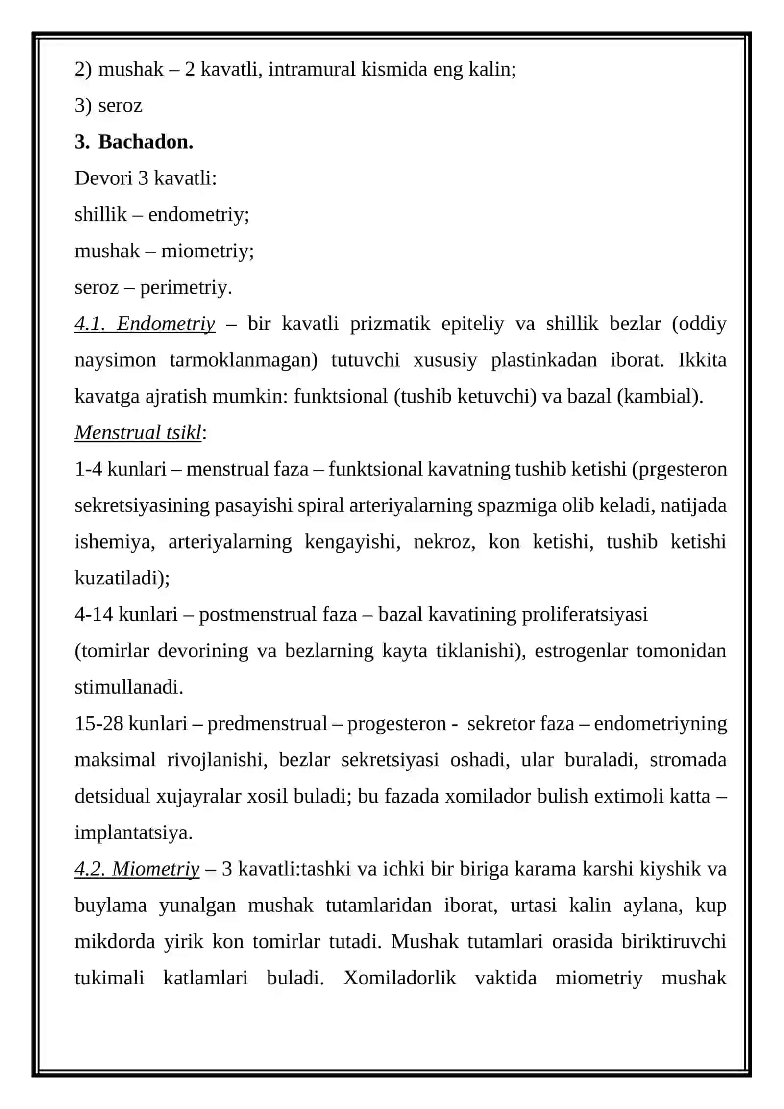 Jinsiy organlar tuzilishi gistogenezi 4