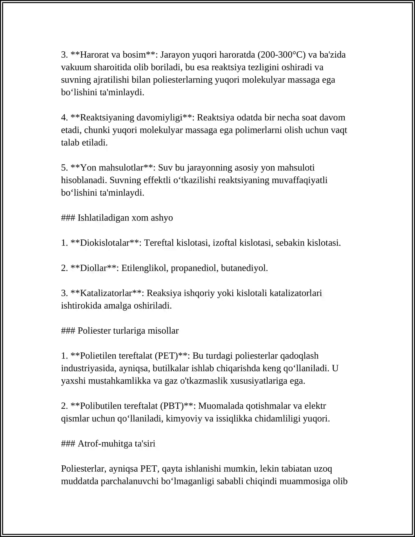 POLIKONDENSATLANISH REAKSIYALARI 4