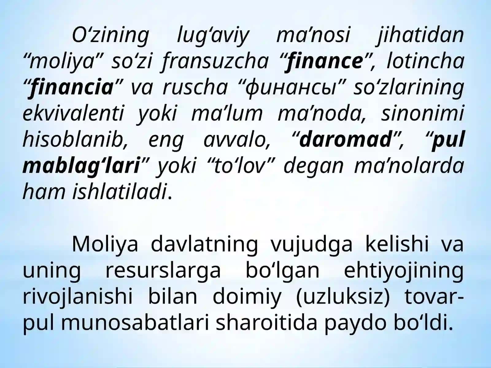 Moliyaning mohiyati va funksiyalari 4