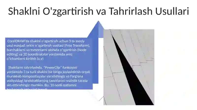 CorelDRAW’dagi Shakl Asboblari 4