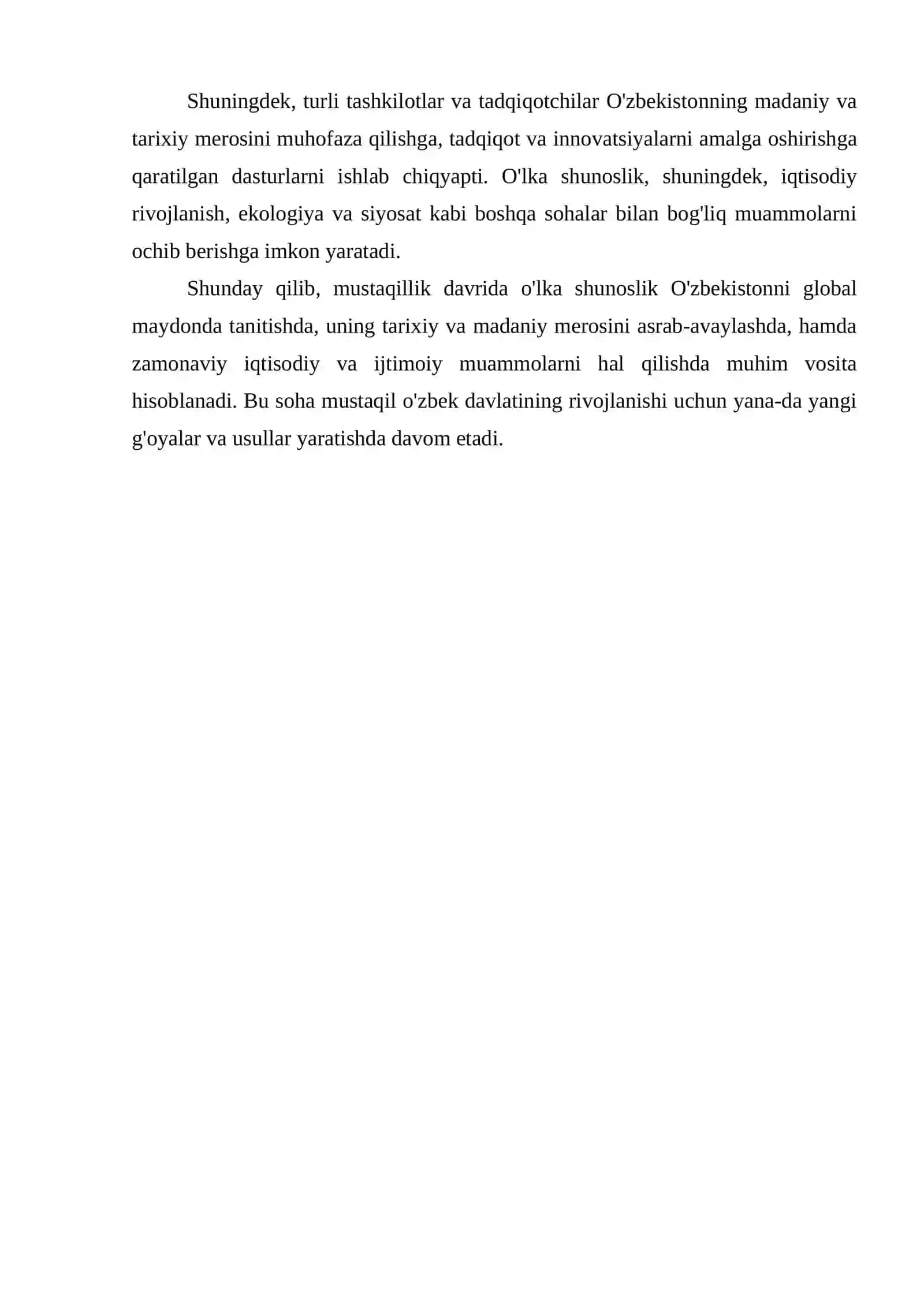 MUSTAQILLIK YILLARIDA O'LKASHUNOSLIK MAVZUSIDA PREZENTATSIYA 4