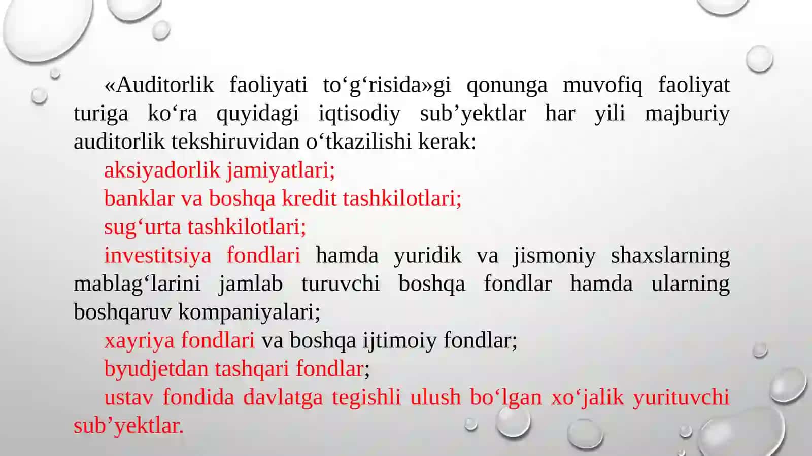 Auditorlik faoliyati ning tashkiliyasoslari 4