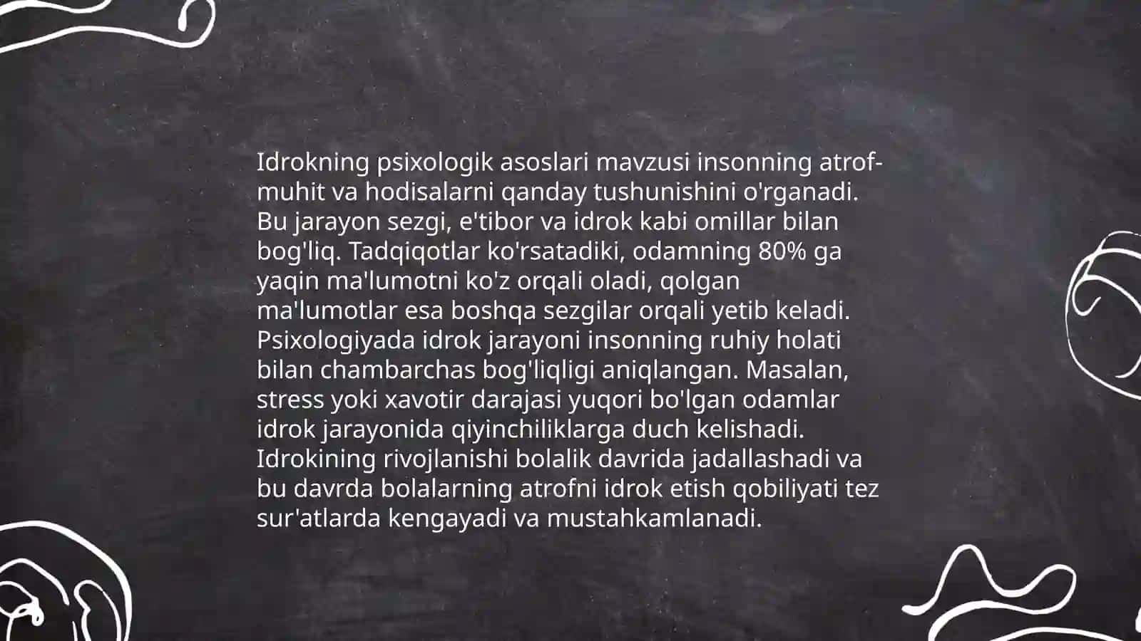 Idrok haqida tushuncha va uning xususiyatlari 4