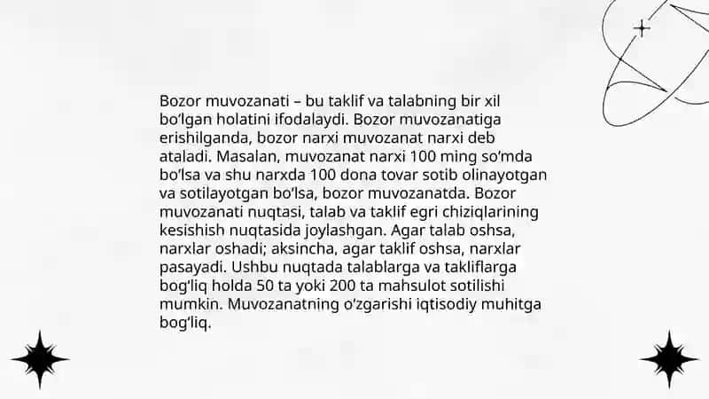 Bozor sharoitida bahoning shakllanishi 4