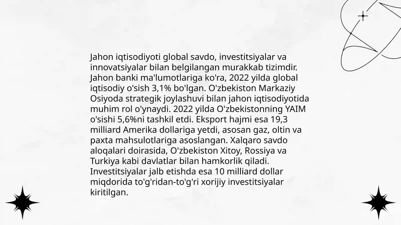 O'zbekiston va Jahon Hamjamiyati 4