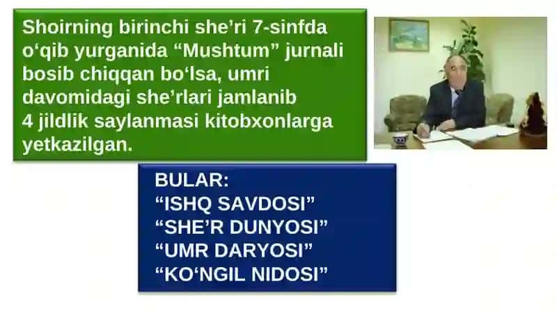 O‘zbekiston Xalq Shoiri Erkin Vohidov 4