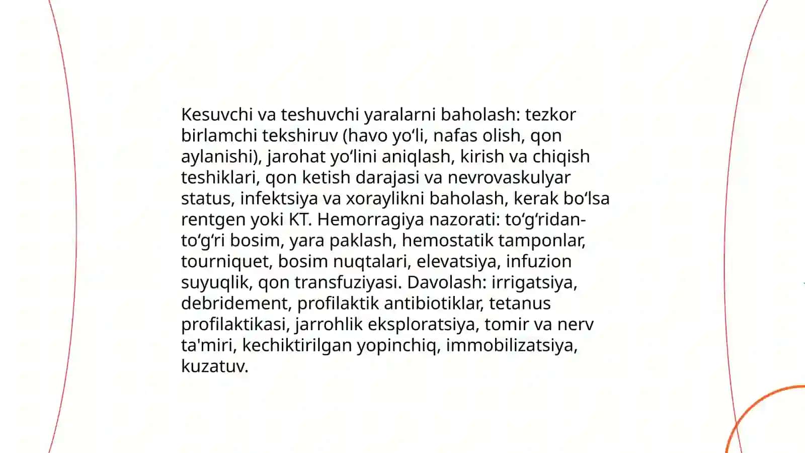 Favqulodda vaziyatlarda vujudga keluvchi jarohatlanish óchoqlarining tibbiy – taktik tavsifi 4