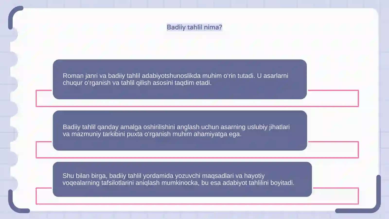 Roman janri va badiiy tahlil 4