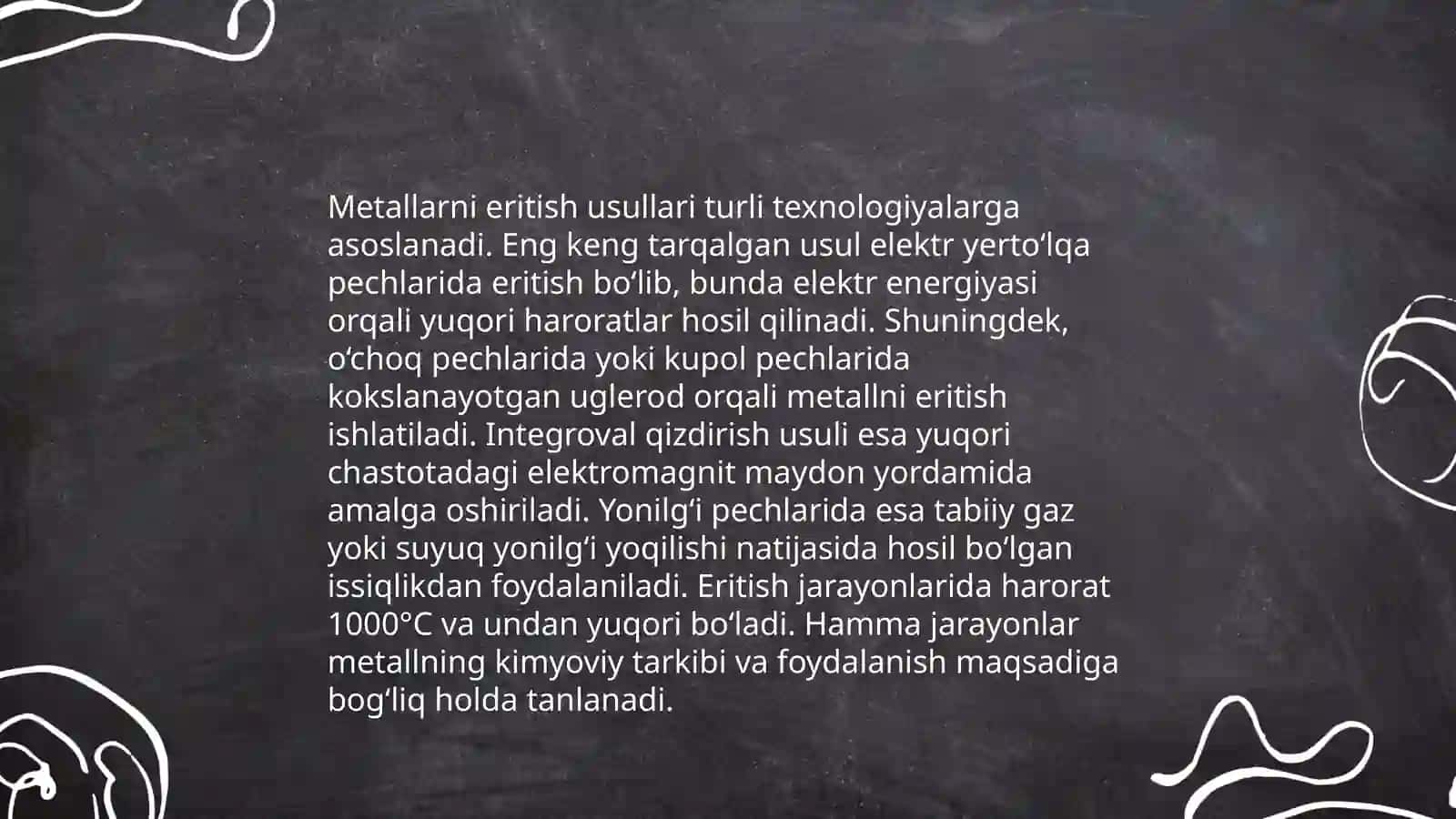 Metallmaslarning umumiy olinish usullari 4
