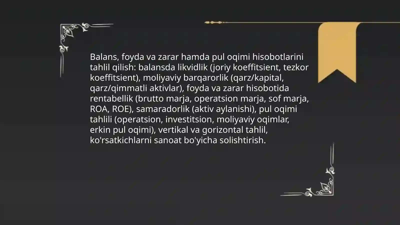 Moliyaviy boshqaruv tahlili 4