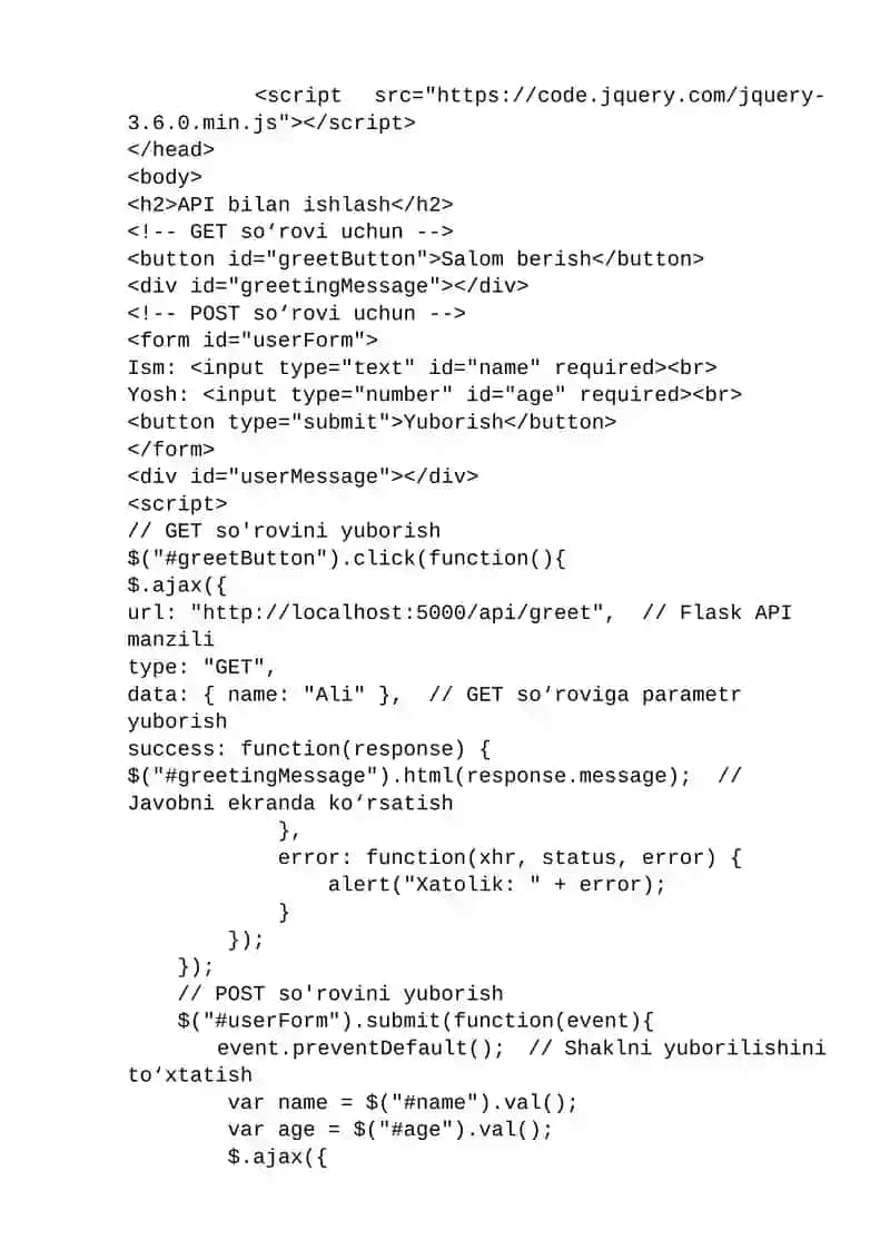 Dasturlash tilda API yaratish 4