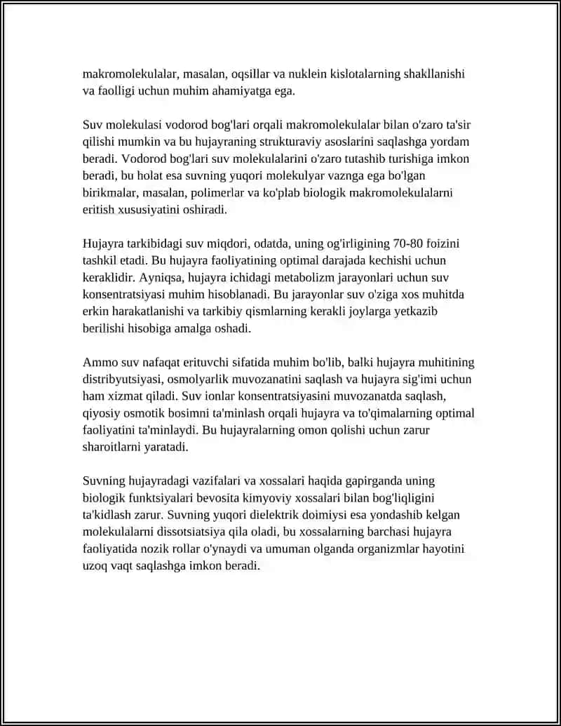 Hujayraning kimyoviy tarkibi 4