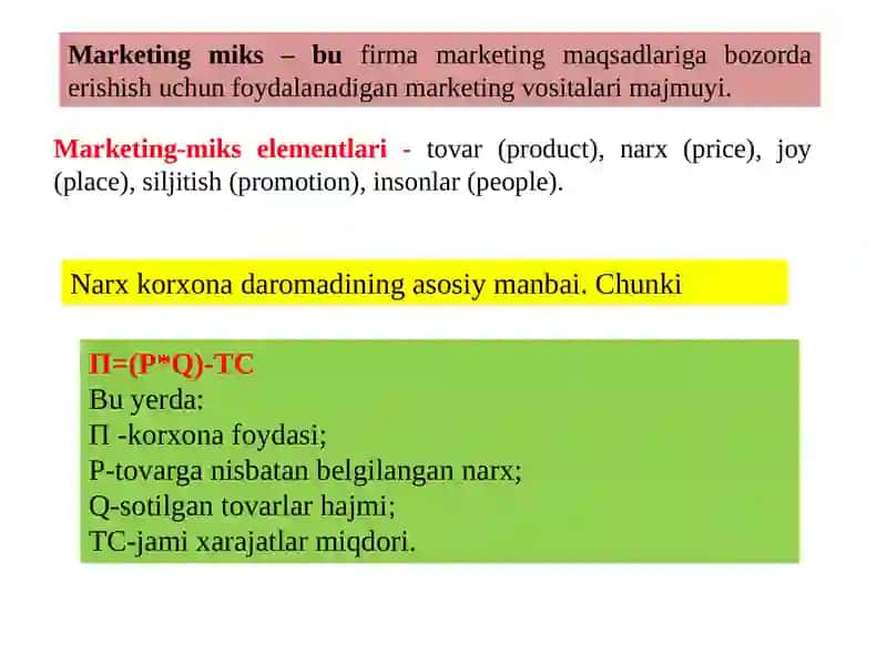 Marketing-miks 4