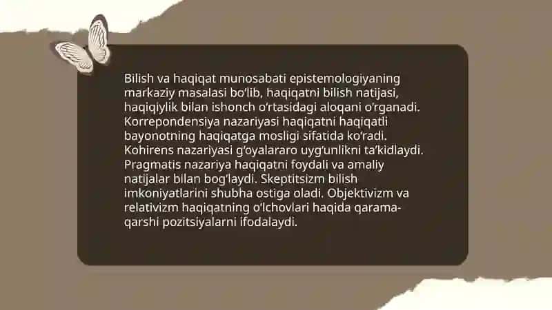 Bilish falsafasi 4