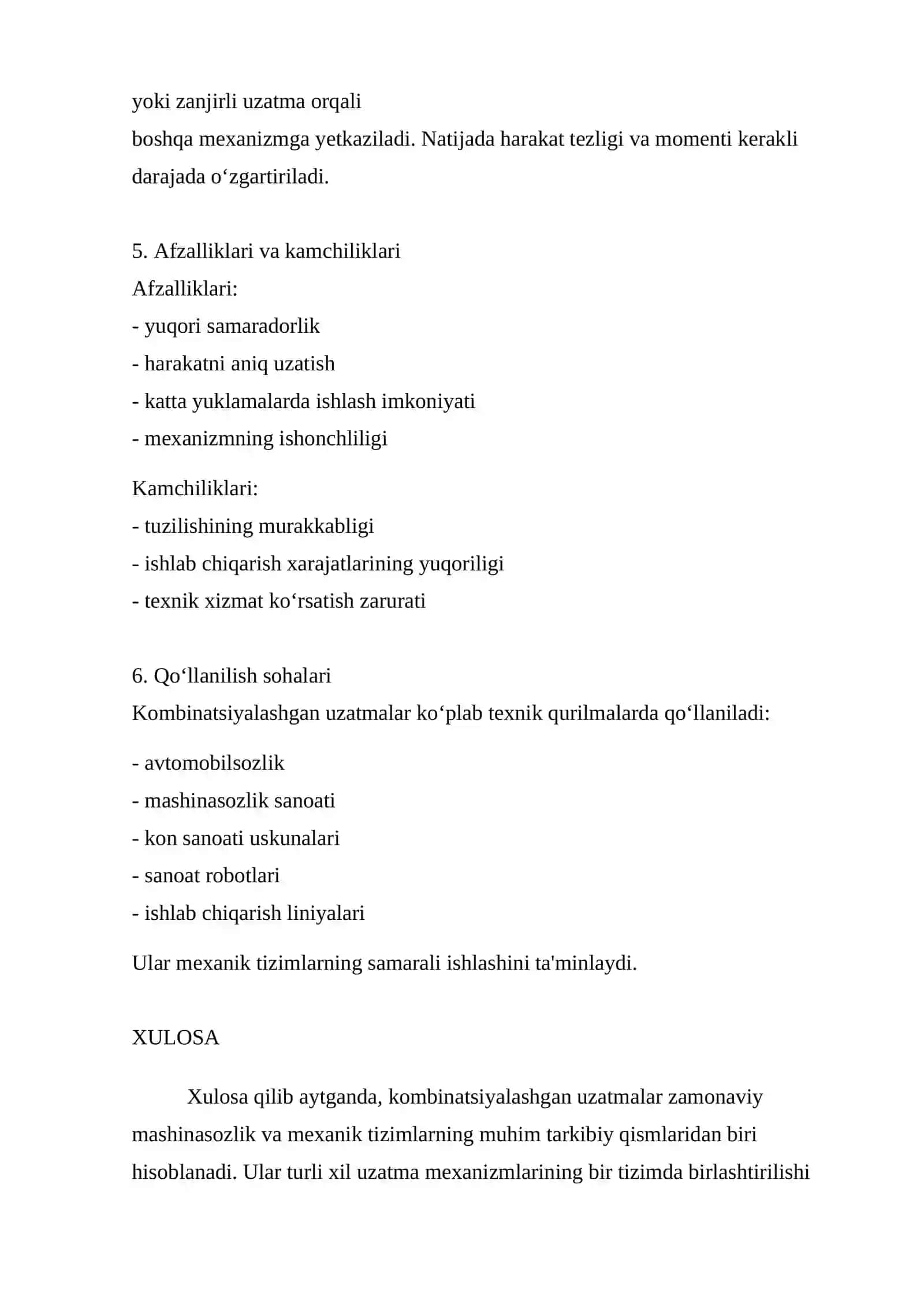 Kombinatsiyalashgan uzatmalar 4
