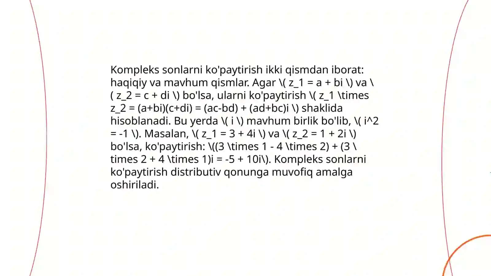 Kompleks sonlar 4