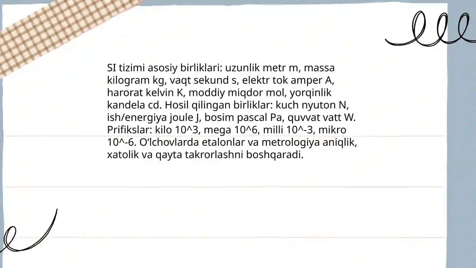 Ulchash va rejalash asoslari 4