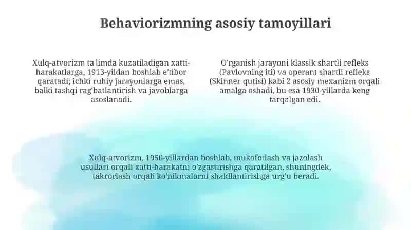 Behavioristik yondashuv 4