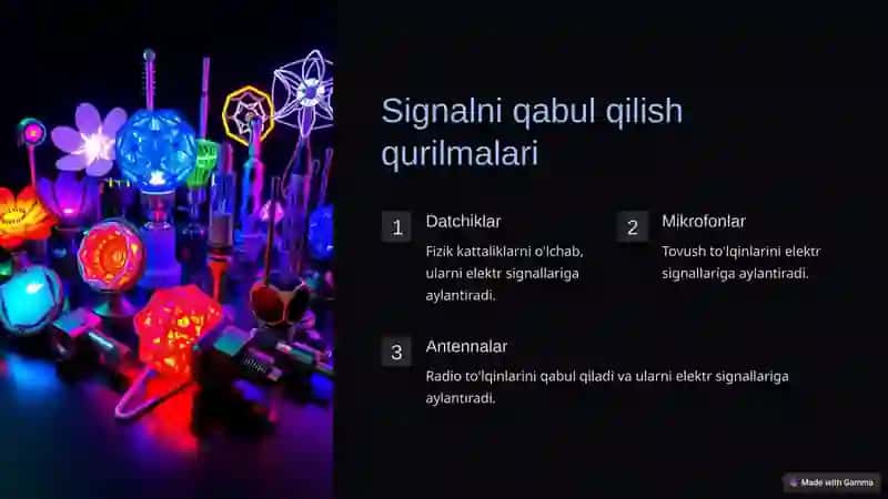 Signalni qabul qilish va qayta ishlash qurilmalari 4