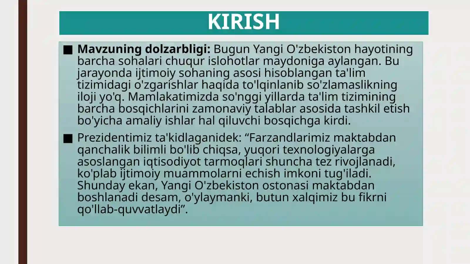 Maktabgacha pedagogika fanidan KURS ISHI 4