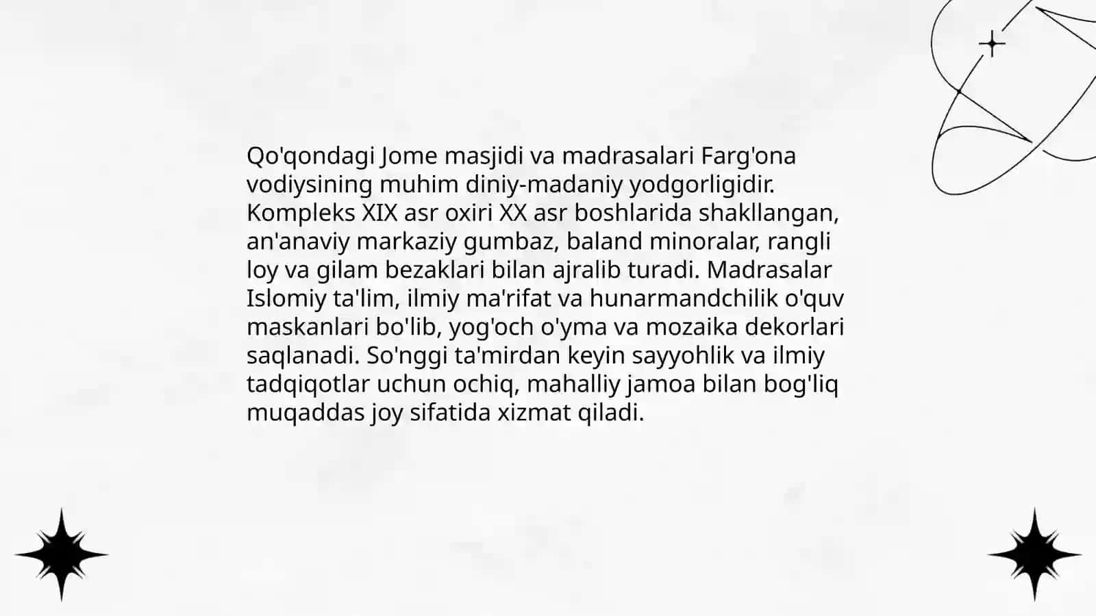 Farg'ona vodiysidagi madaniyat va san'at obidalari 4
