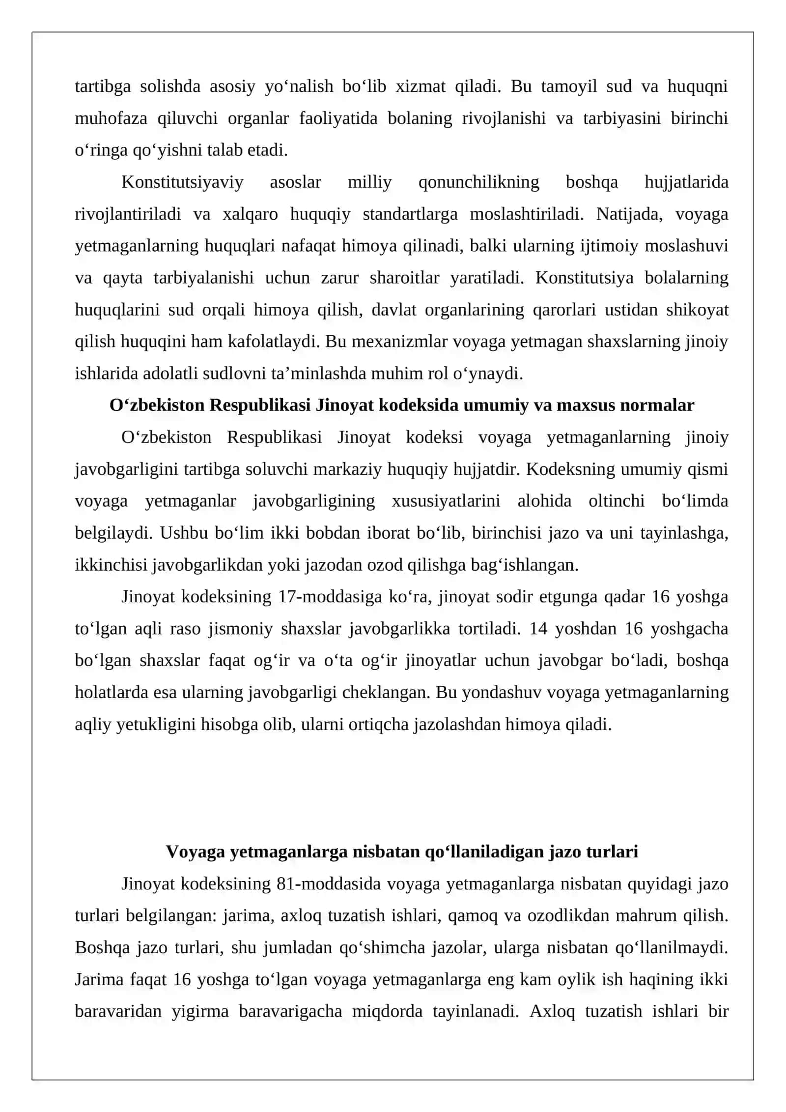 Voyaga yetmaganlar jinoiy javobgarligi 4