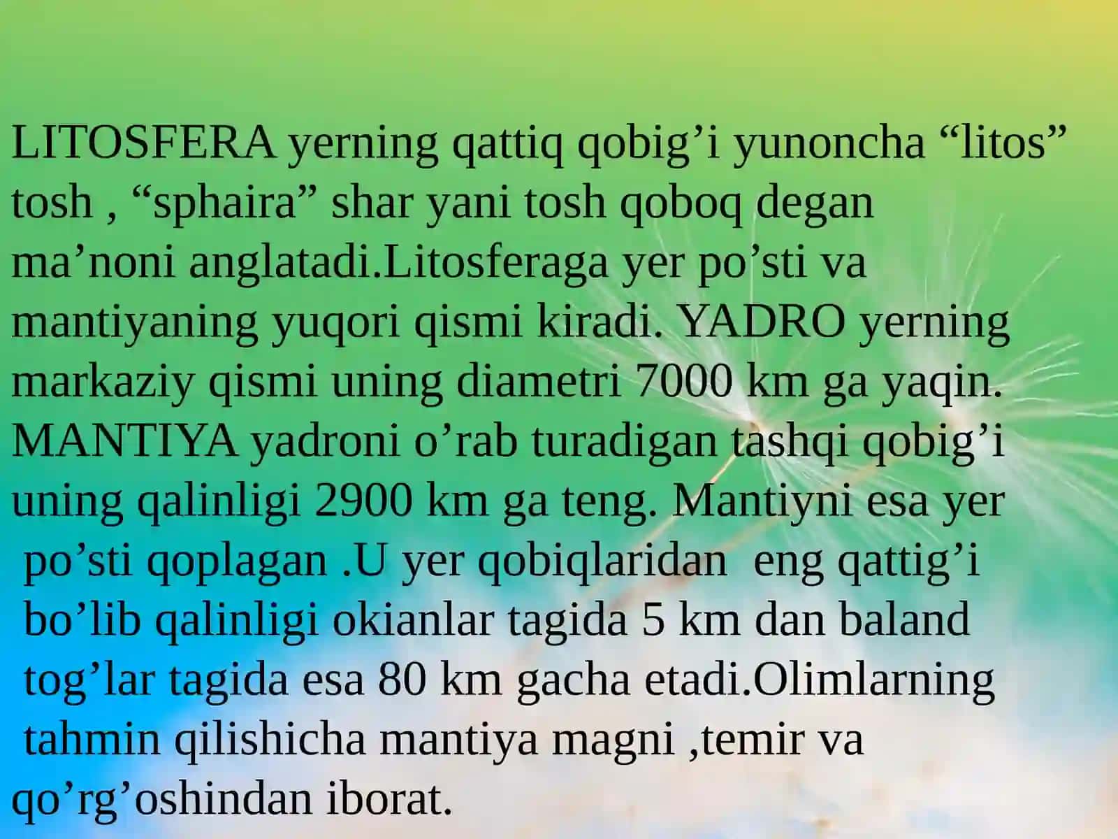 LITOSFERANI MUHOFAZA IQLISH 4