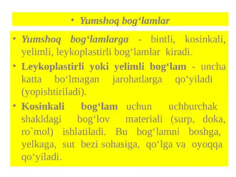BOG‘LAM   QO‘YISH 4