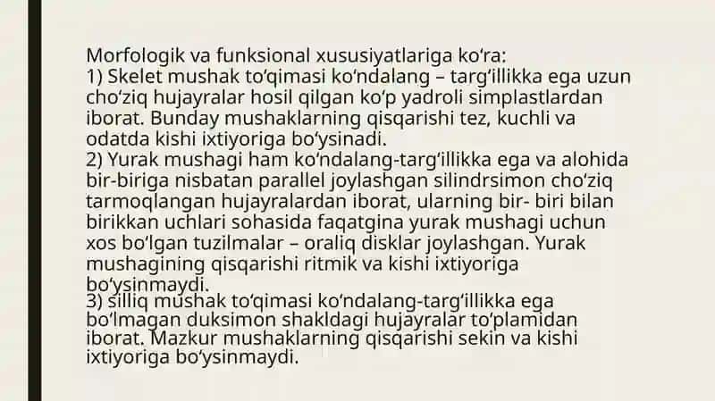 Mushak va nerv to’qimasi 4