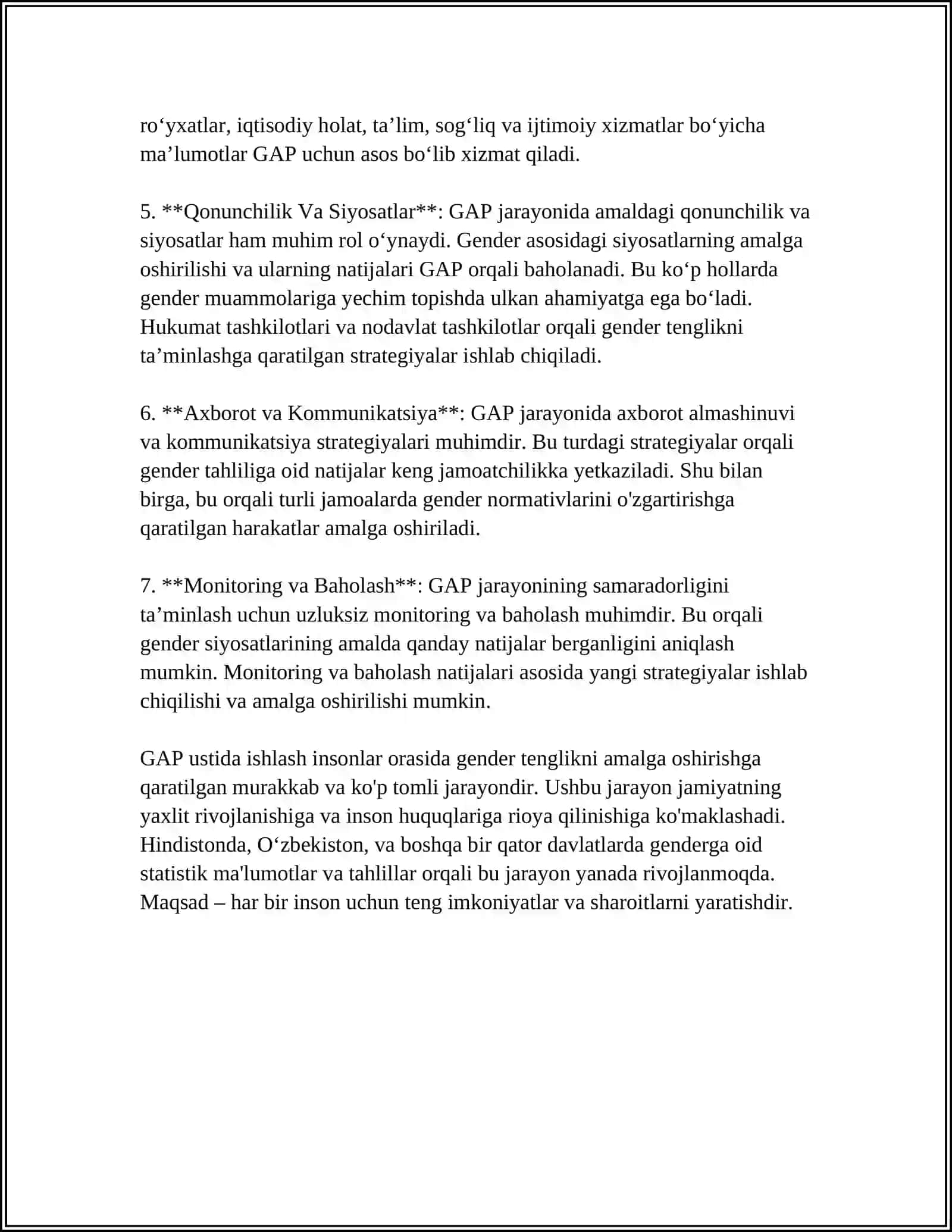 GAP USTIDA ISHLASHGA OID MUSTAQIL ISHLAR 4