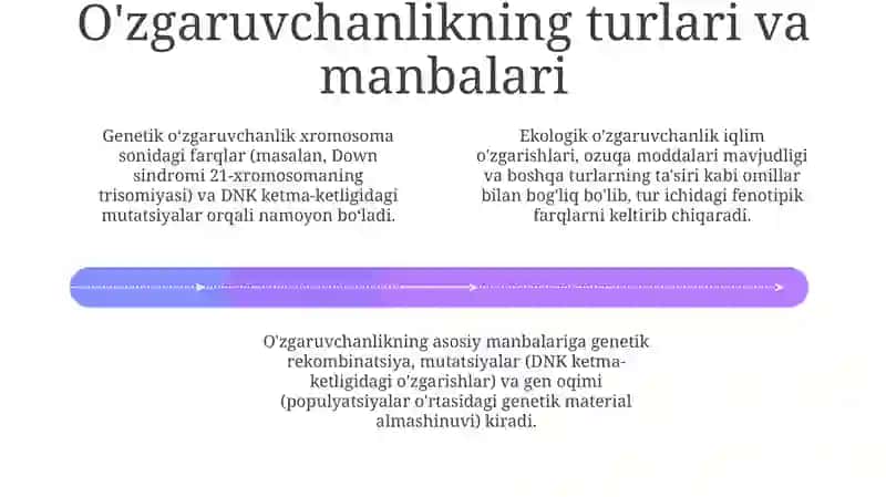 O'zgaruvchanlikning ta'rifi va ahamiyati 4