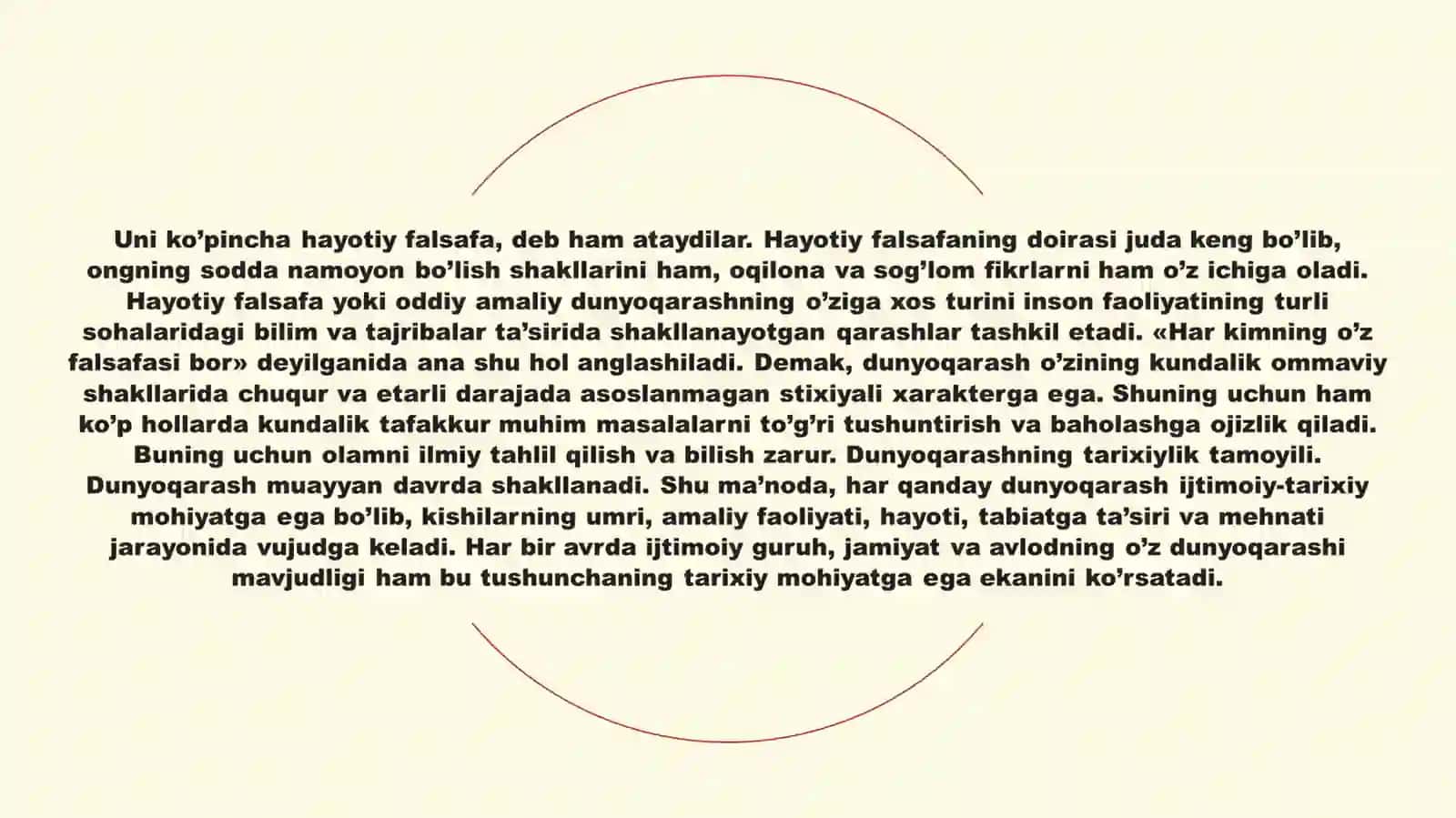 Falsafiy dunyoqarashning oʻz oʻzini anglashdagi roʻli 4