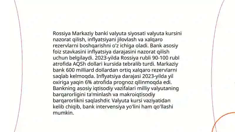 Rossiya moliyasi 4