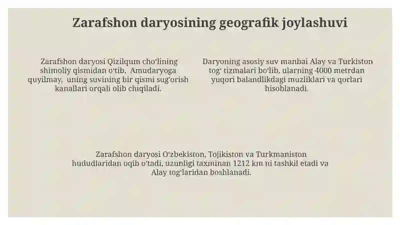 Zarafshon Daryosi Gidrologik Rejimi 4